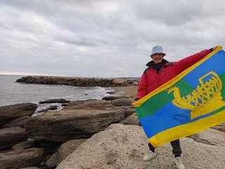 Флаг Касимова при непосредственной поддержке Верховного атамана СКВРиЗ Камшилова Валерия Васильевича в южной точке России!