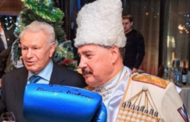 Председатель Совета Атаманов России Камшилов В.В. и казаки СКВРиЗ сердечно поздравляют легенду бокса двухкратного олимпийского чемпиона Лагутина Бориса Николаевича с днём рождения